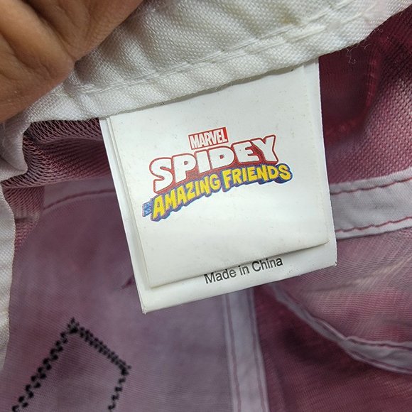 Spidey And His Amazing Friends Adults OSFM Red Hat Cap Spider Man Casual - Picture 8 of 10